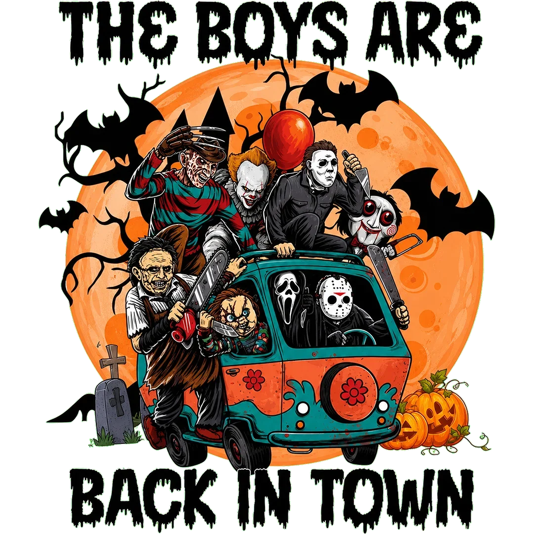 The Boys Are Back in Town White Title