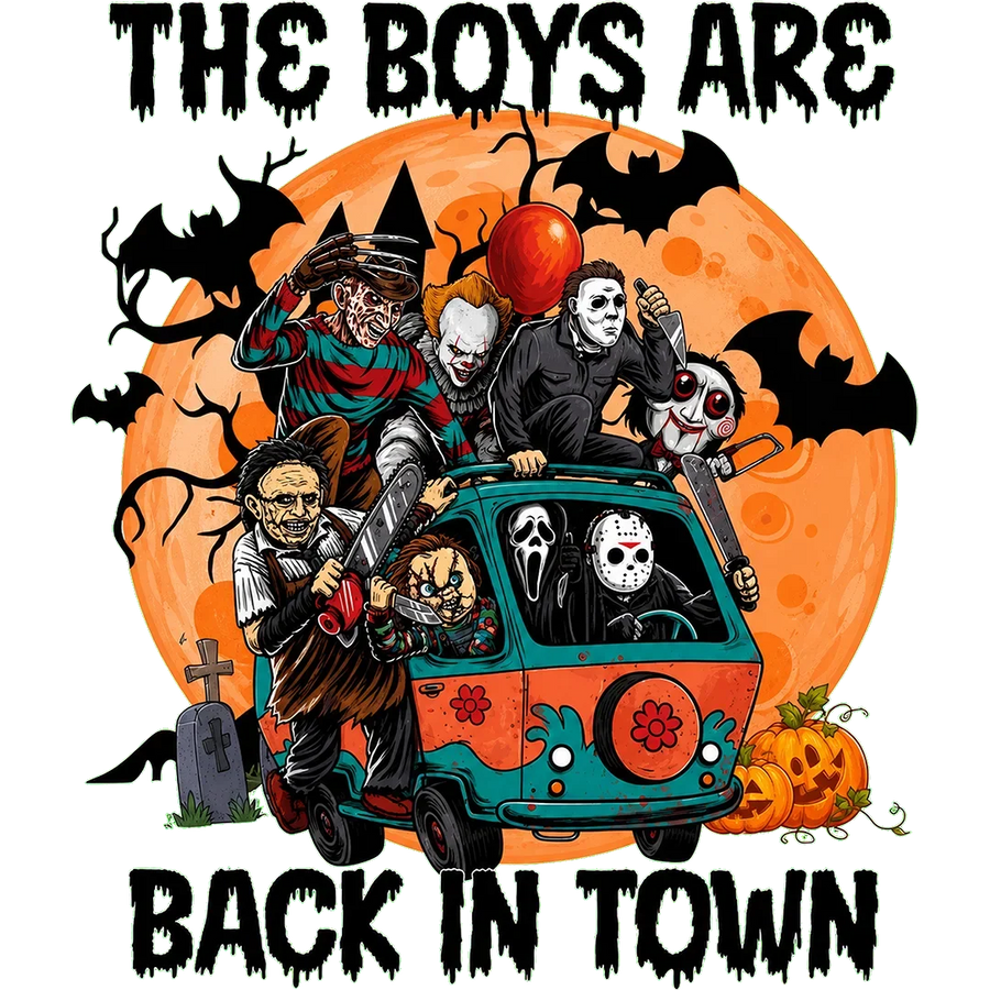 The Boys Are Back in Town White Title