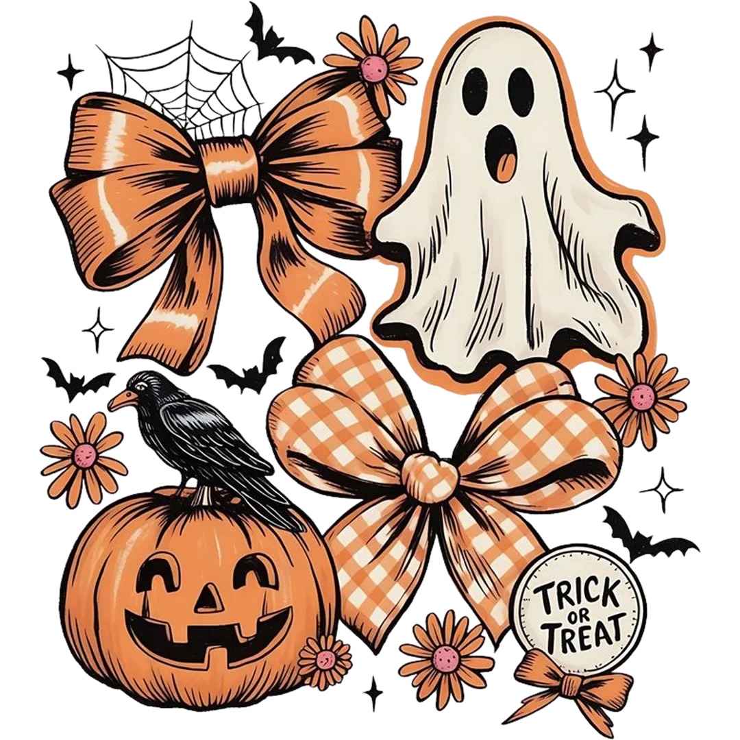 Trick or Treat Ghost and Bows