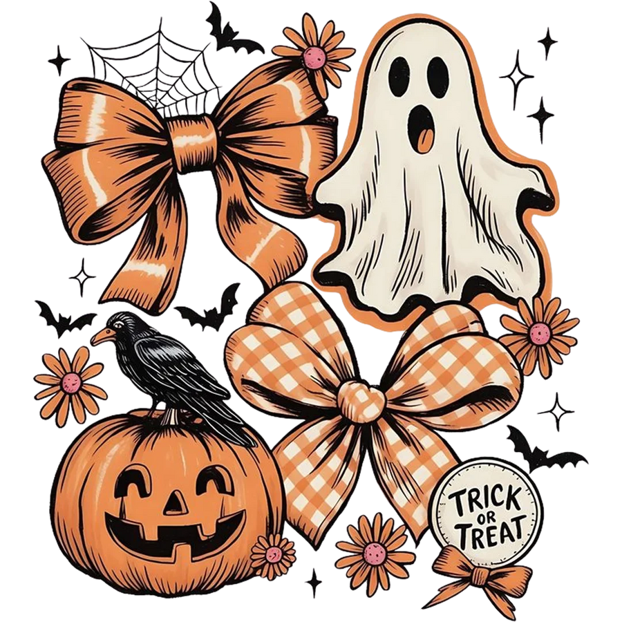 Trick or Treat Ghost and Bows