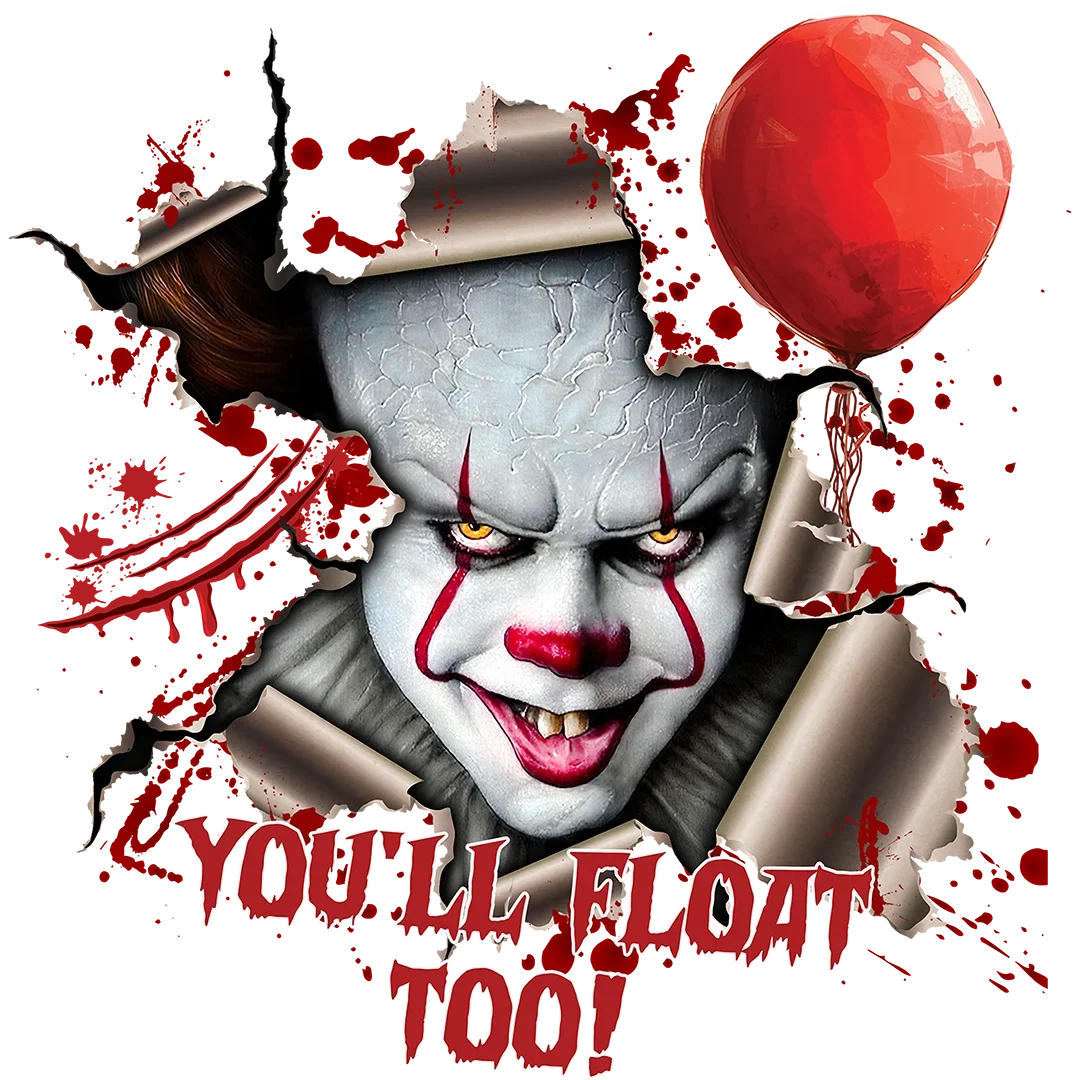 You'll Float Too Torn Paper Clown