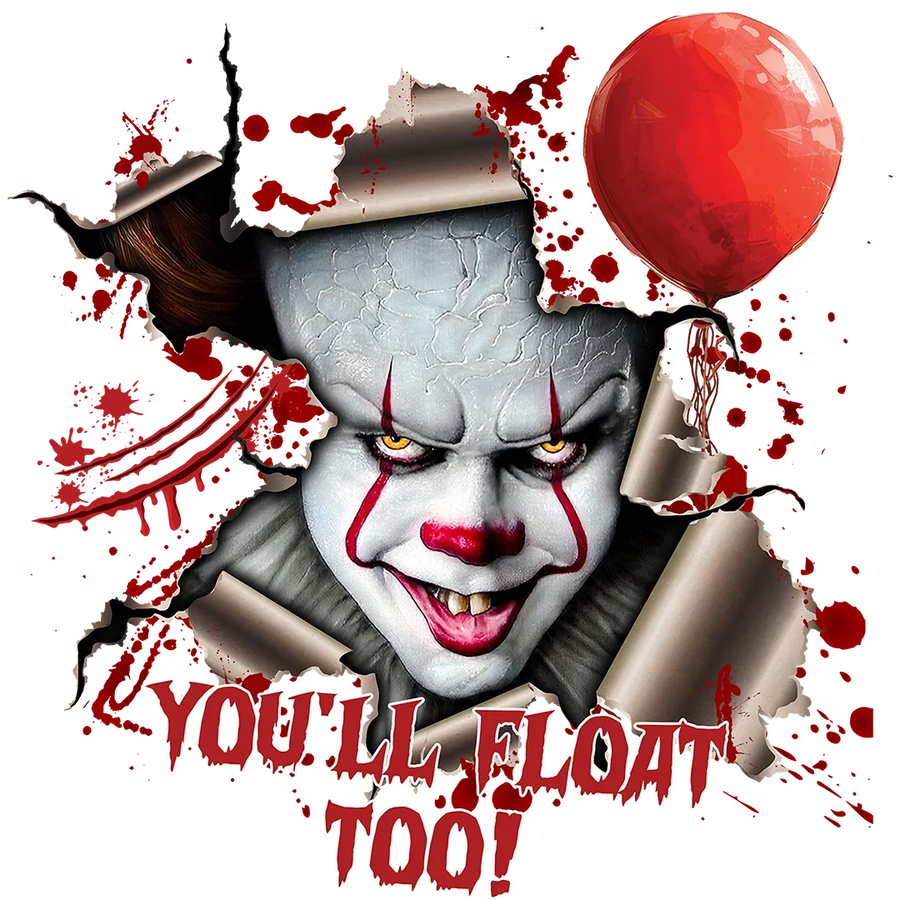 You'll Float Too Torn Paper Clown